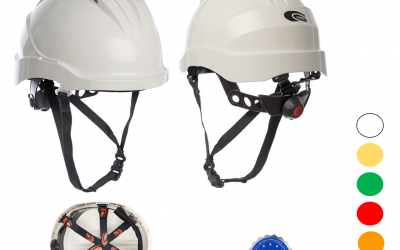 Hoogte helm zonder klep blauw 4-p kinband