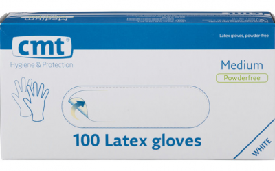 Latex handschoen ongepoederd 100pr/doos mtL