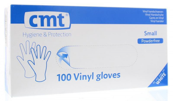 Vinyl handschoen in dispenser box 100 paar