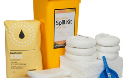 Spillkit Oil in rolcontainer 240L