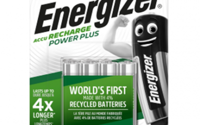 Energizer Recharge NiMh batterij AAA, 700 mAh,Blister 4 st