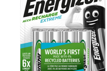Energizer Recharge NiMh batterij AA, 2000 mAh, Blister 4 st