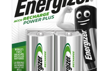 Energizer Recharge NiMh batterij C, 2500 mAh, Blister 2 st
